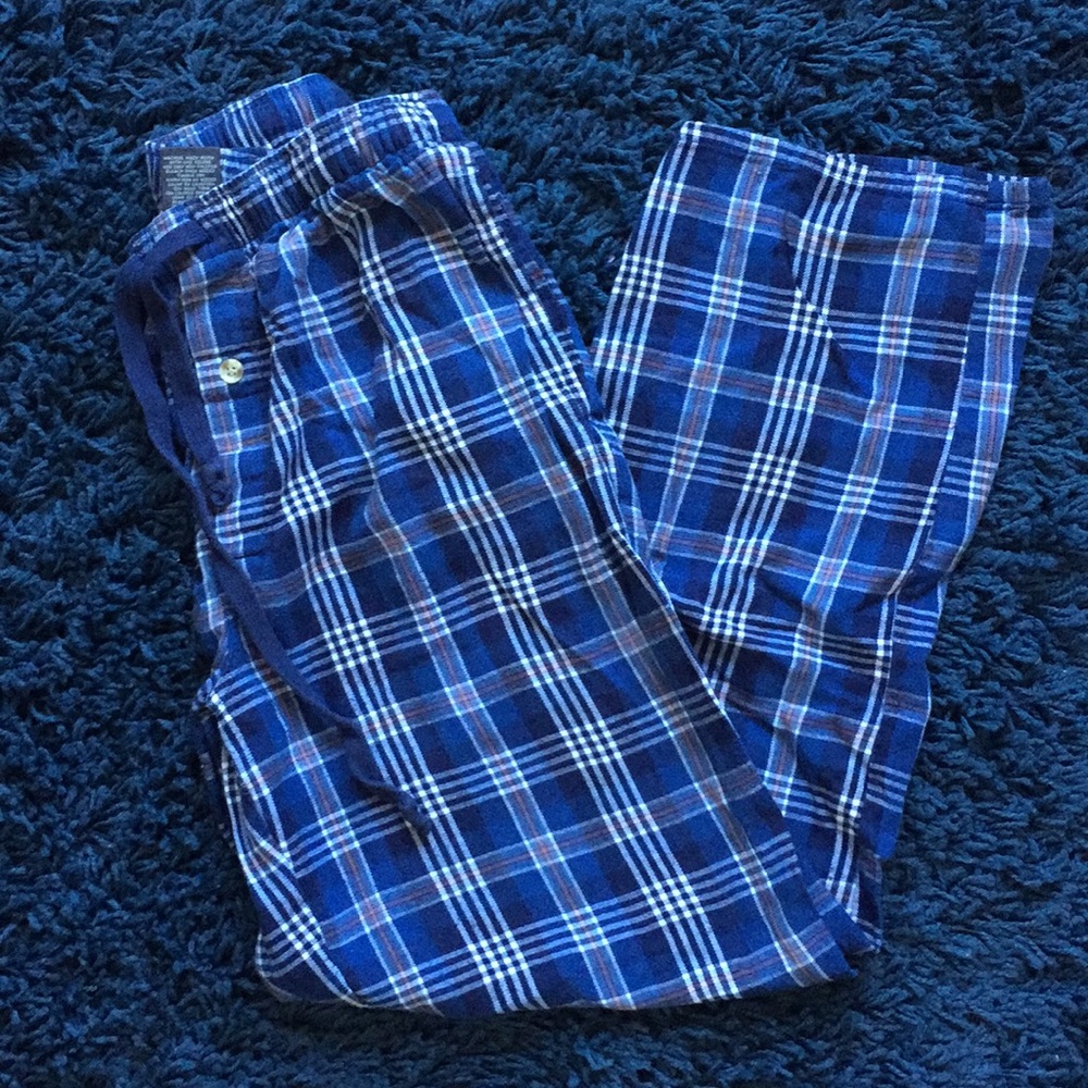St. John’s Bay Blue Plaid Flannel PJ Pants